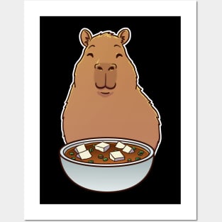 Capybara Miso Soup Posters and Art